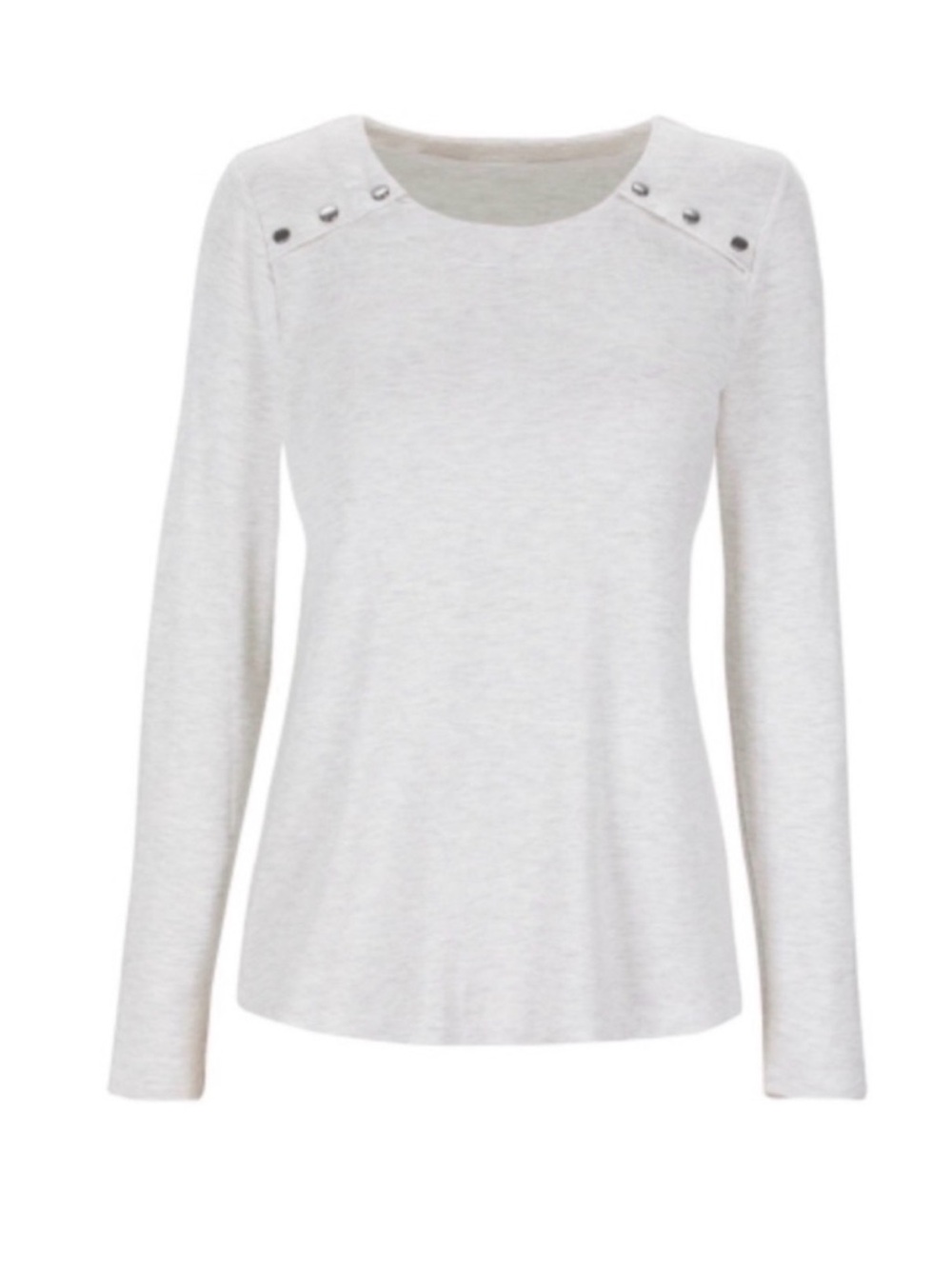 NWOT CAbi Snap Shoulder Sweatshirt